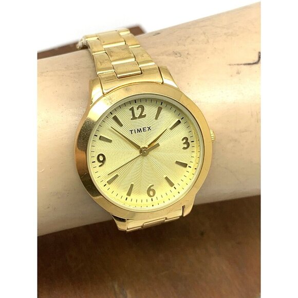 Timex Women's Watch TW2V36000 Quartz Gold Stainless Steel 32mm - Picture 10 of 13